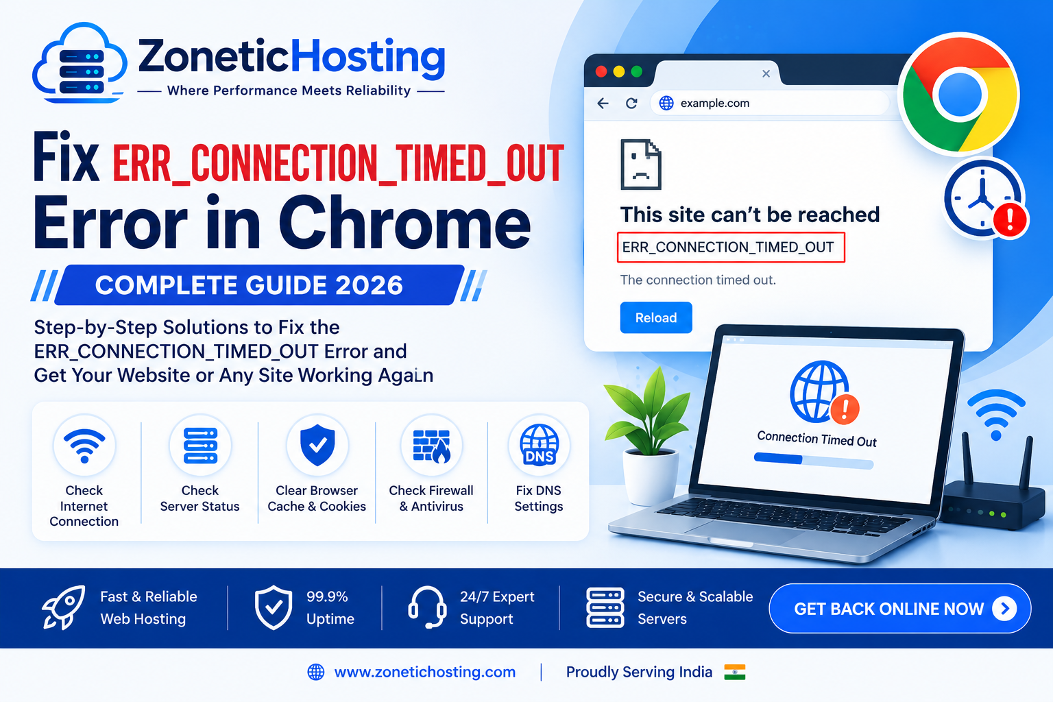 How to Fix ERR_CONNECTION_TIMED_OUT Error