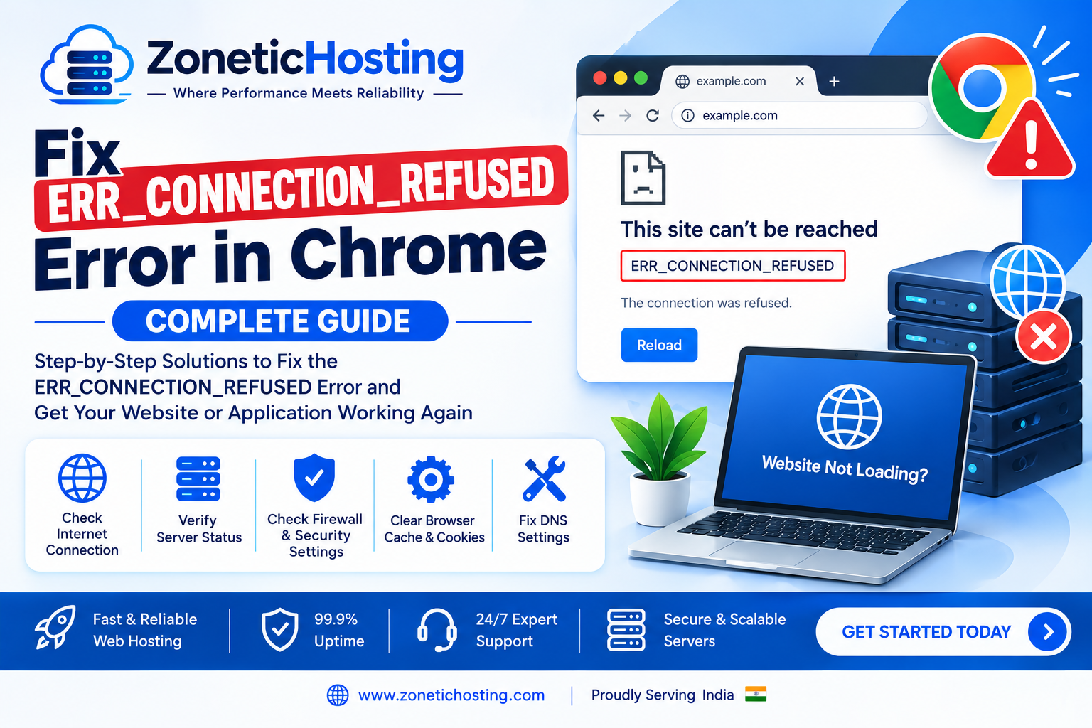 How to Fix ERR_CONNECTION_REFUSED Error in Chrome