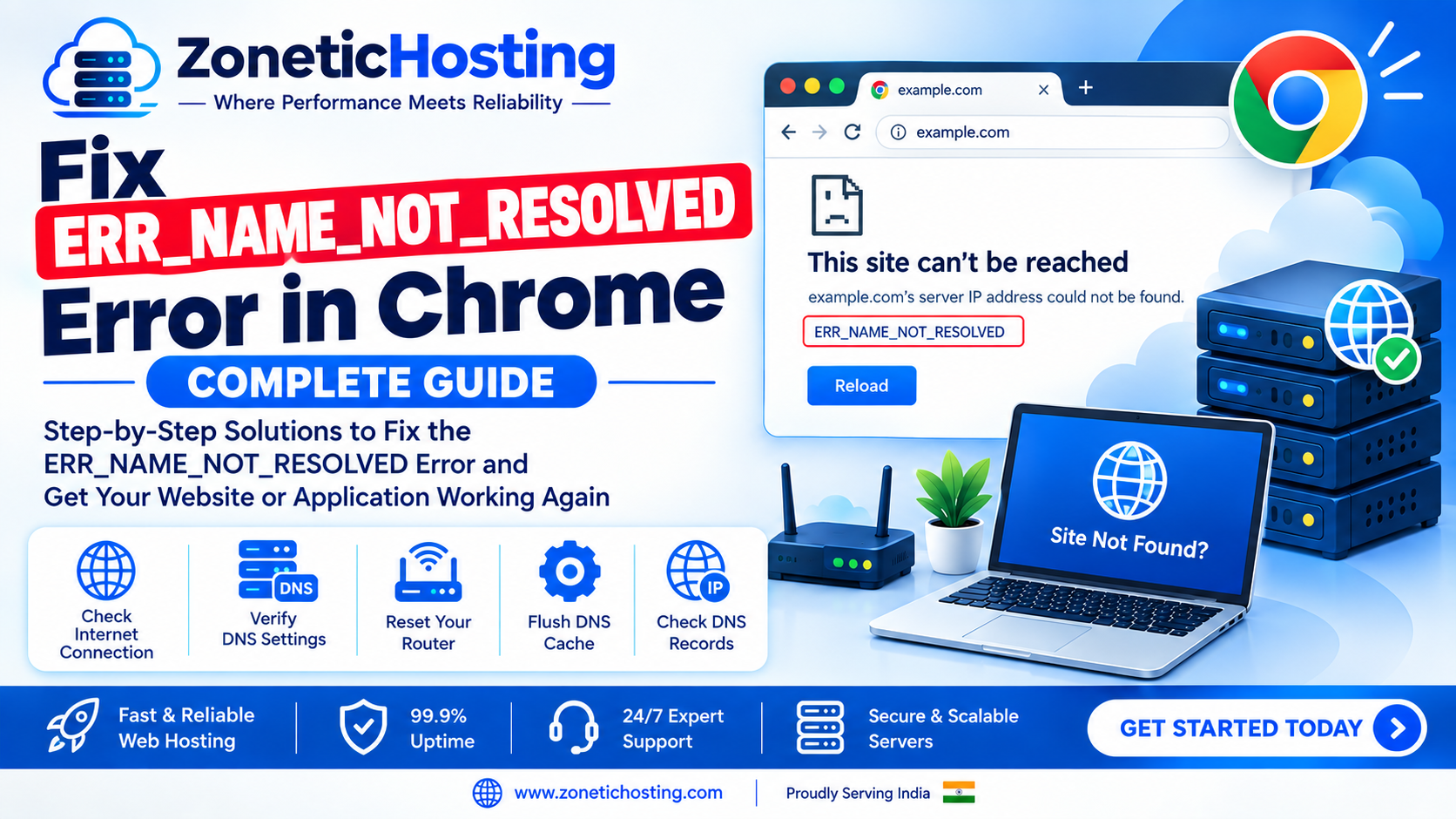 How to Fix ERR_NAME_NOT_RESOLVED Error in Chrome