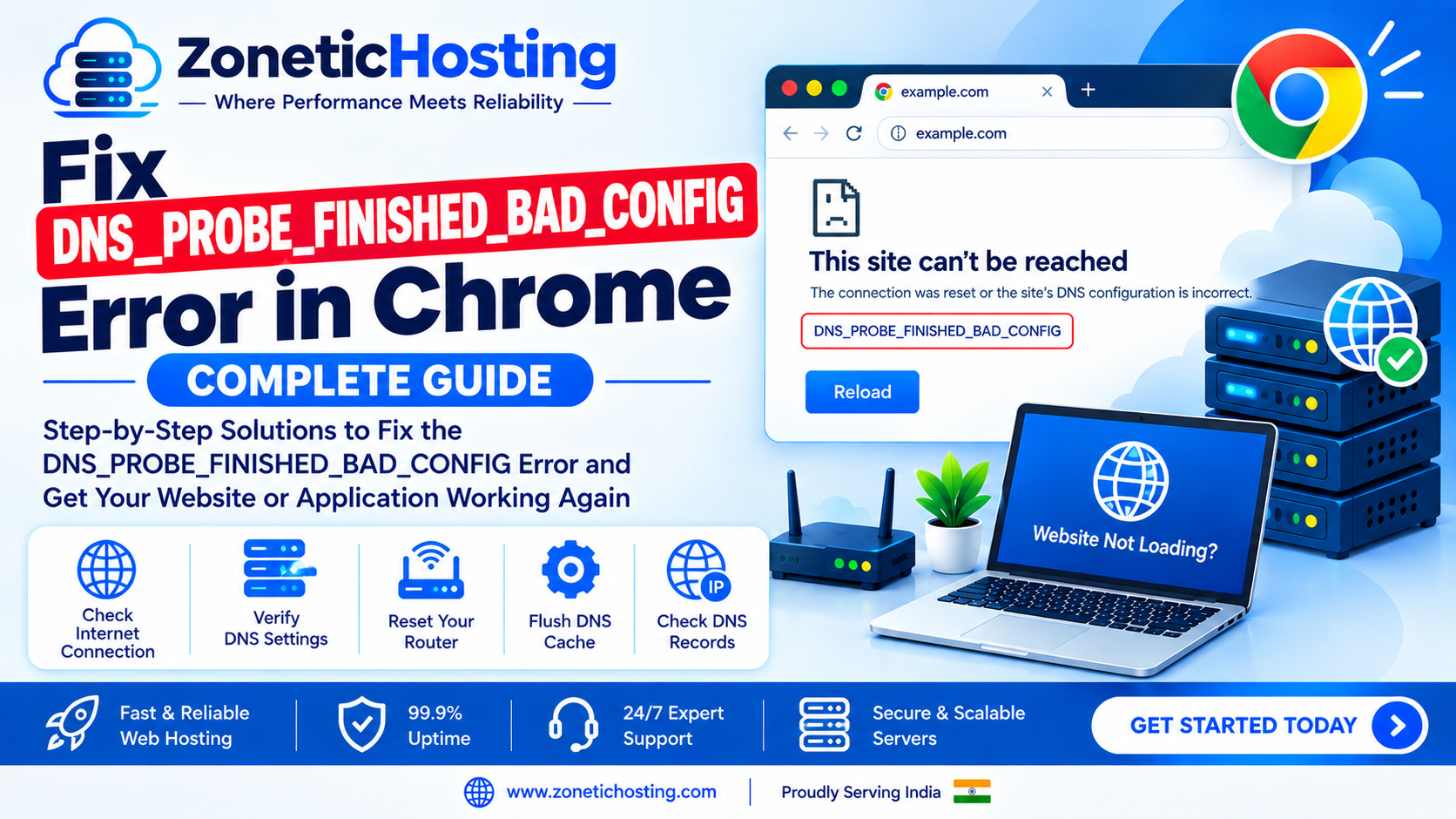How to Fix DNS_PROBE_FINISHED_BAD_CONFIG Error in Chrome