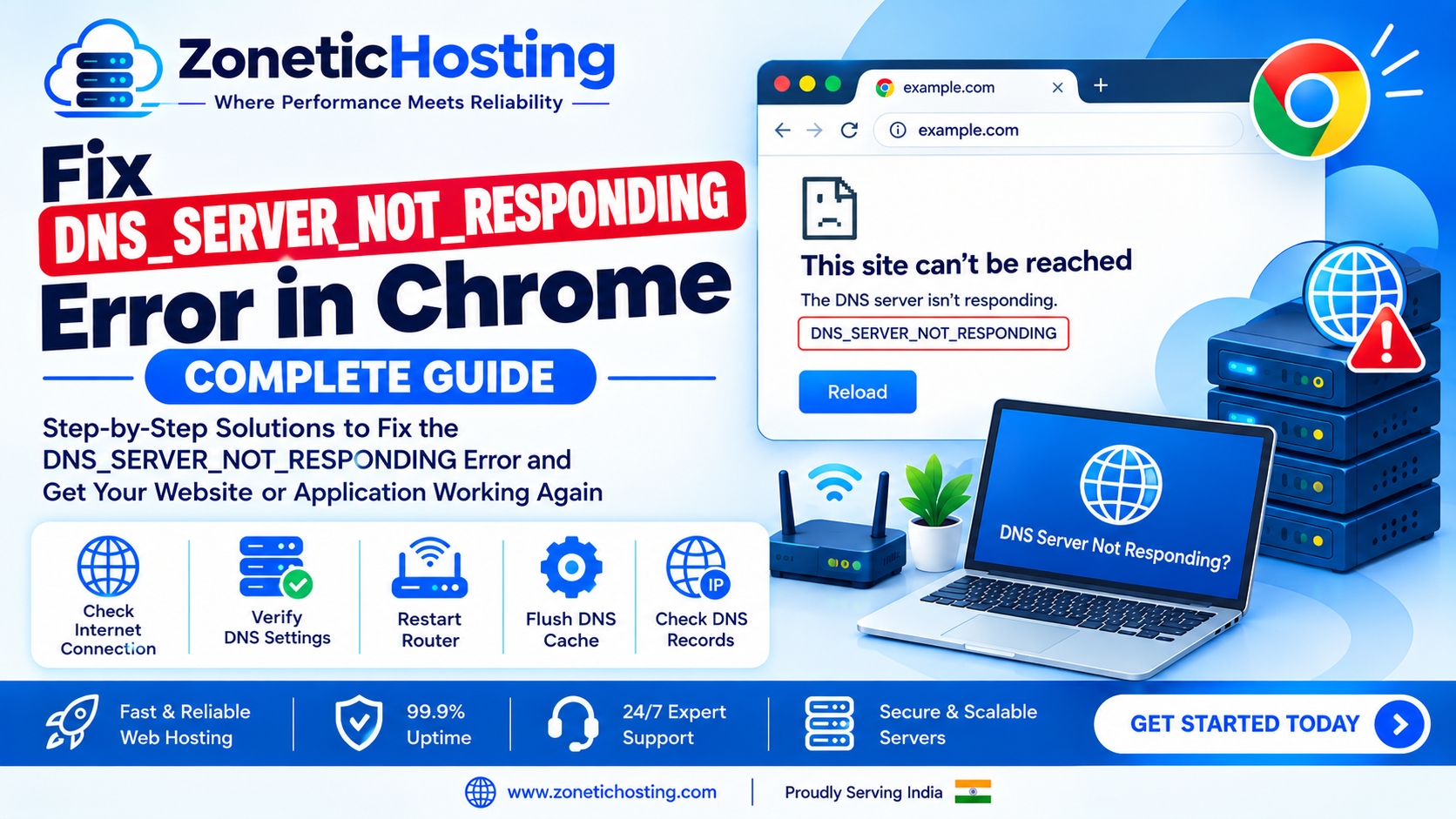 How to Fix DNS Server Not Responding Error in Chrome