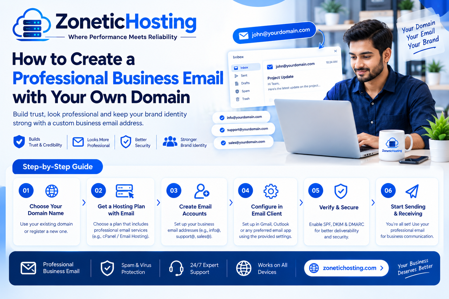 How to Create a Professional Business Email with Your Own Domain